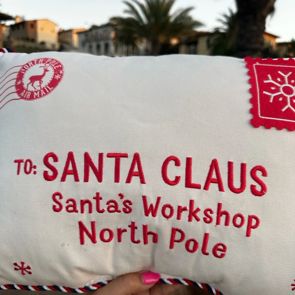 Target Santa Christmas letter holiday pillow wondershop 2023